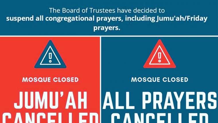 Masjid Closing Notice